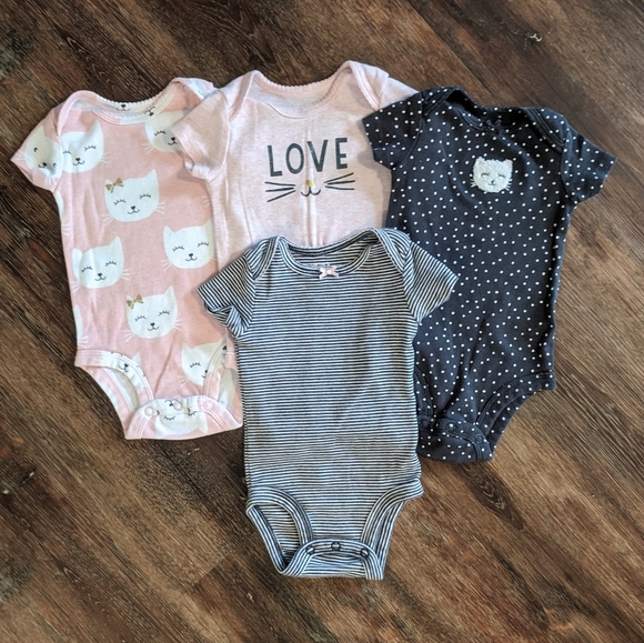 Carter's Other - 4 Baby girl bodysuits